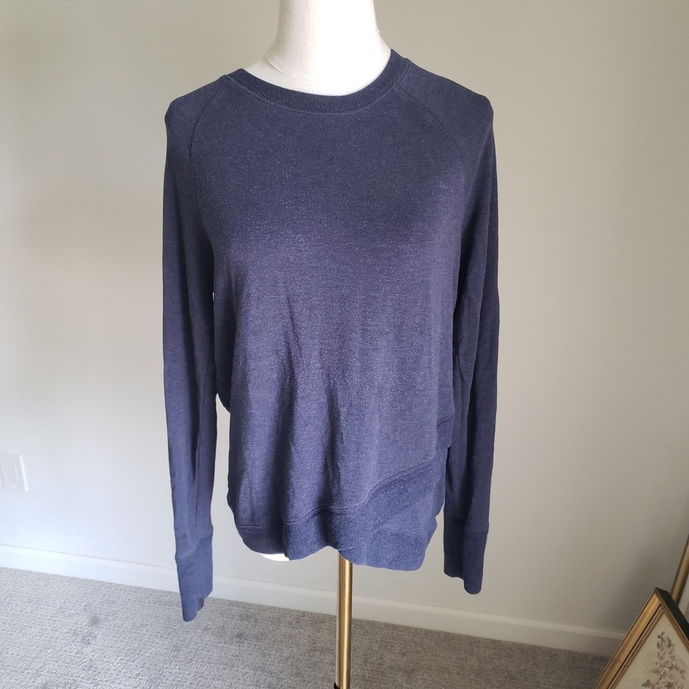 Navy Blue Long Sleeve Sweater